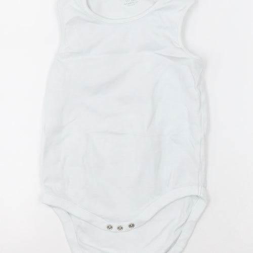 NEXT Girls White  Cotton Bodysuit One-Piece Size 2-3 Years  Button