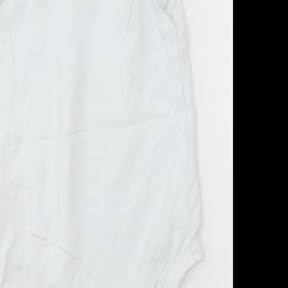 NEXT Girls White  Cotton Bodysuit One-Piece Size 2-3 Years  Button