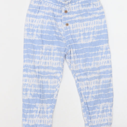 Dunnes Stores Girls Blue Ombré Cotton Capri Trousers Size 2-3 Years  Regular