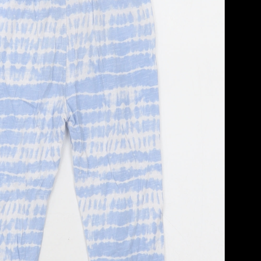 Dunnes Stores Girls Blue Ombré Cotton Capri Trousers Size 2-3 Years  Regular