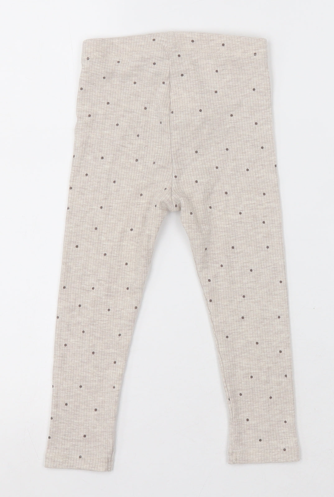 George Girls Beige Polka Dot Polyester Capri Trousers Size 2-3 Years  Regular