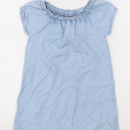 NEXT Girls Beige  Lyocell A-Line  Size 4 Years  Off the Shoulder Pullover