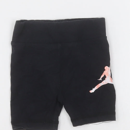 Nike Jordan Girls Black  Cotton Shorts Outfit/Set Size 24 Months