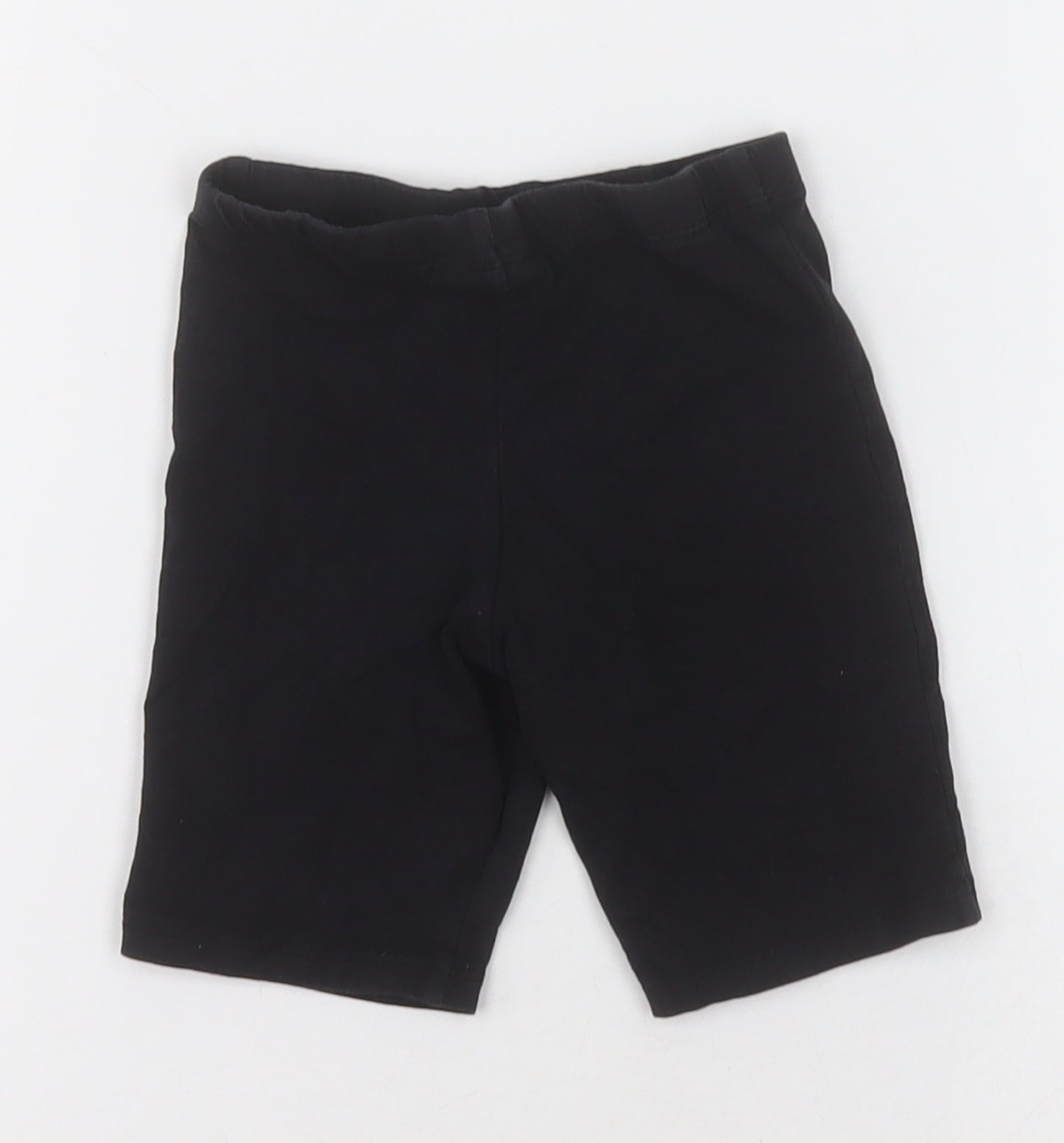 Matalan Girls Black  Cotton Bermuda Shorts Size 5 Years  Regular