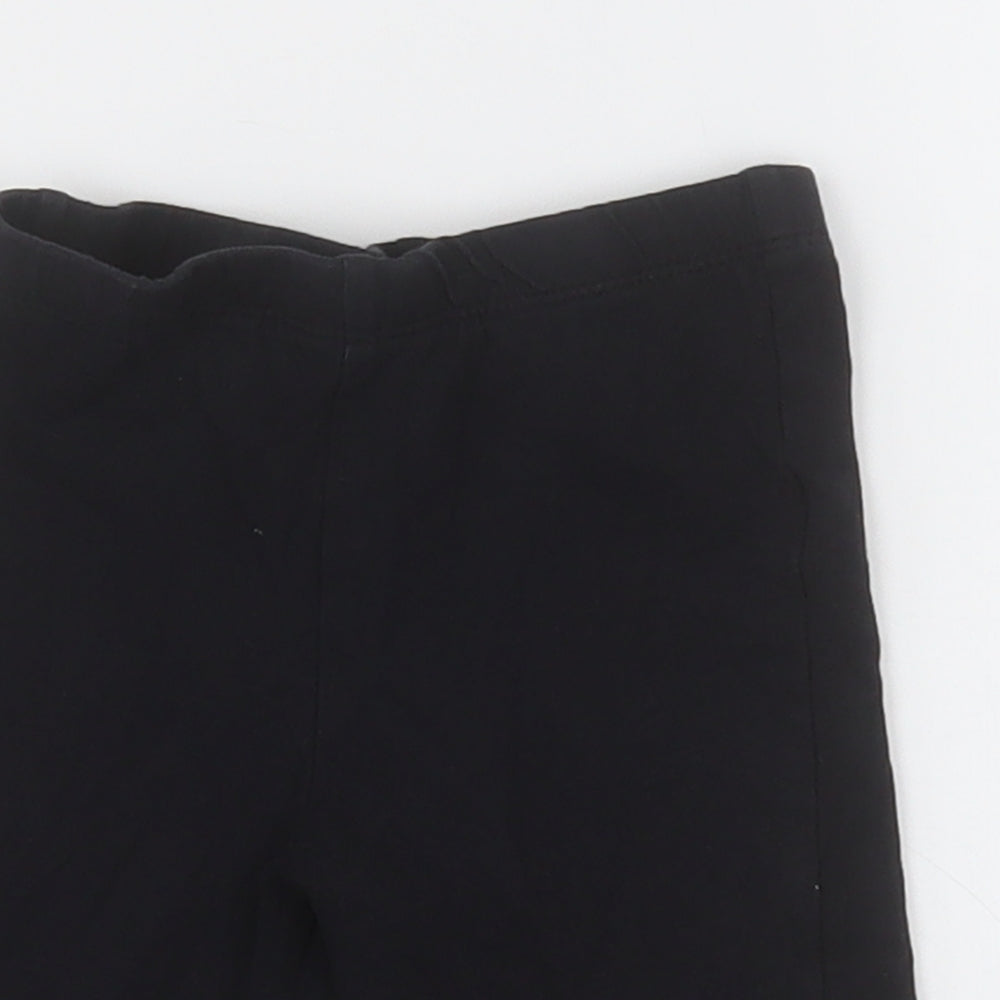 Matalan Girls Black  Cotton Bermuda Shorts Size 5 Years  Regular
