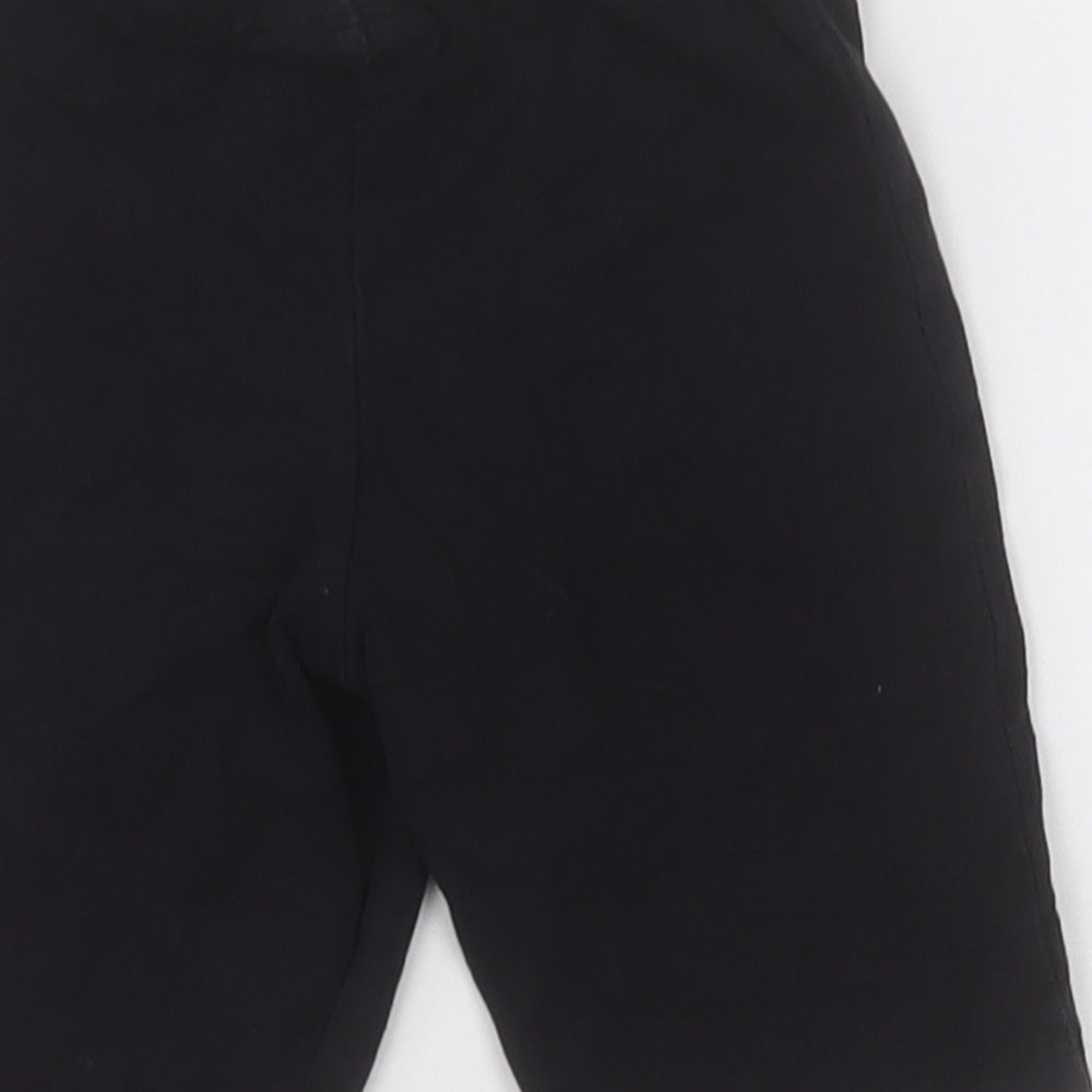 Matalan Girls Black  Cotton Bermuda Shorts Size 5 Years  Regular