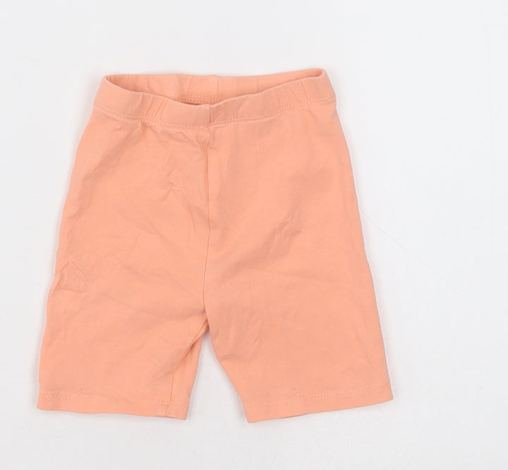 Matalan Girls Pink Cotton Shorts Outfit/Set Size 12-18 Months