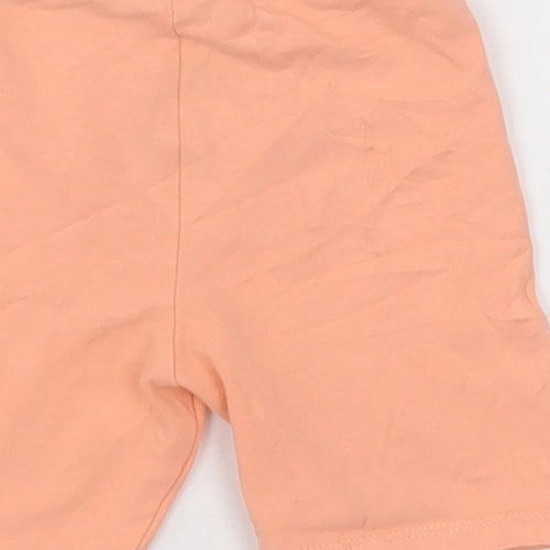 Matalan Girls Pink  Cotton Shorts Outfit/Set Size 12-18 Months