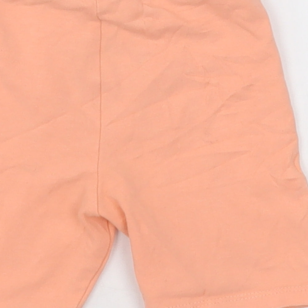 Matalan Girls Pink  Cotton Shorts Outfit/Set Size 12-18 Months