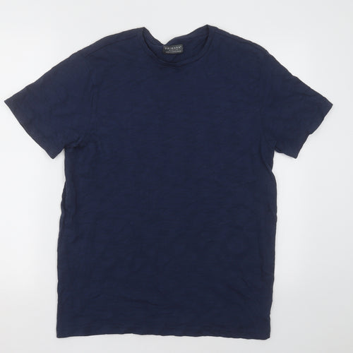 Primark Mens Blue  Cotton  T-Shirt Size M Crew Neck
