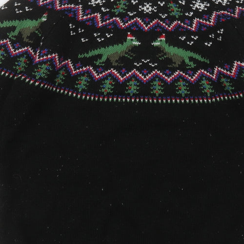 sainsburys Boys Multicoloured Crew Neck Fair Isle Acrylic Pullover Jumper Size 10 Years  Pullover - chrstmas jumper