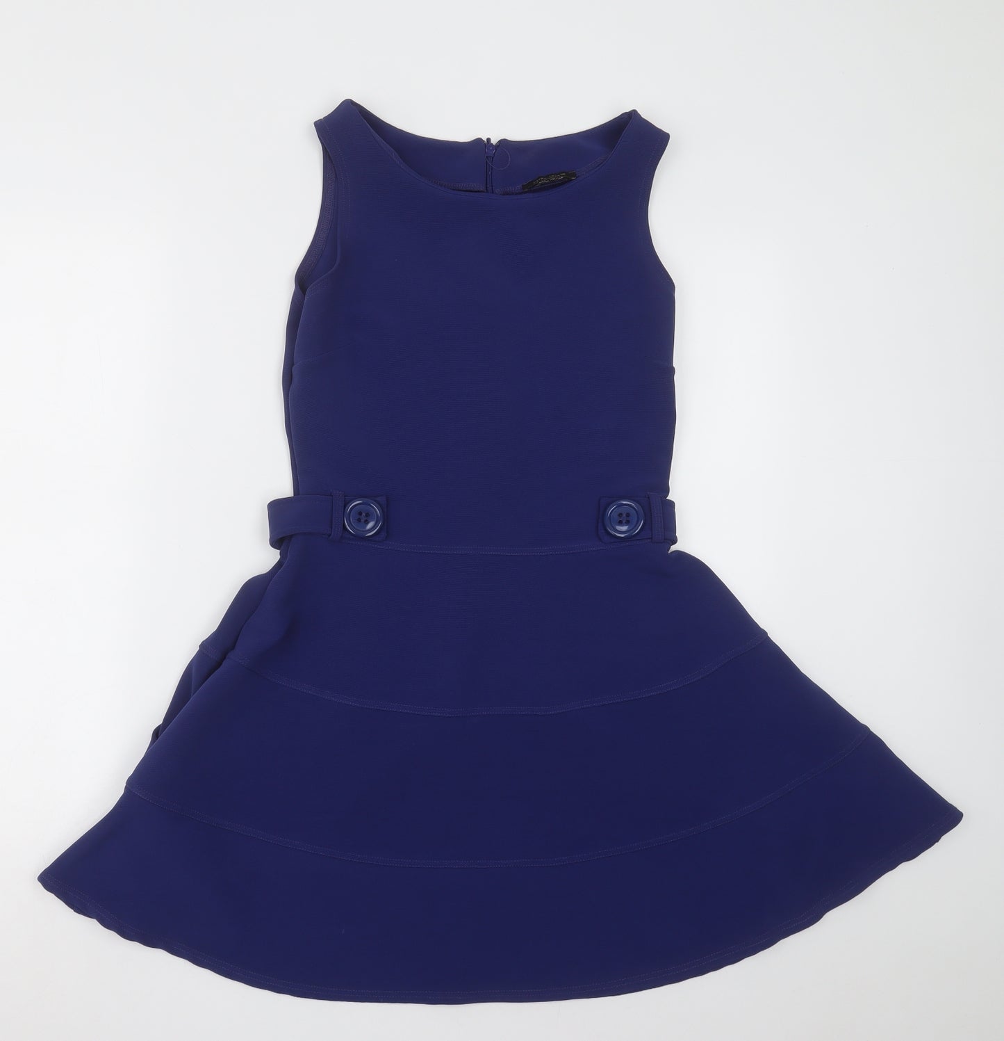 River Island Womens Purple  Polyester A-Line  Size 12  Scoop Neck Pullover