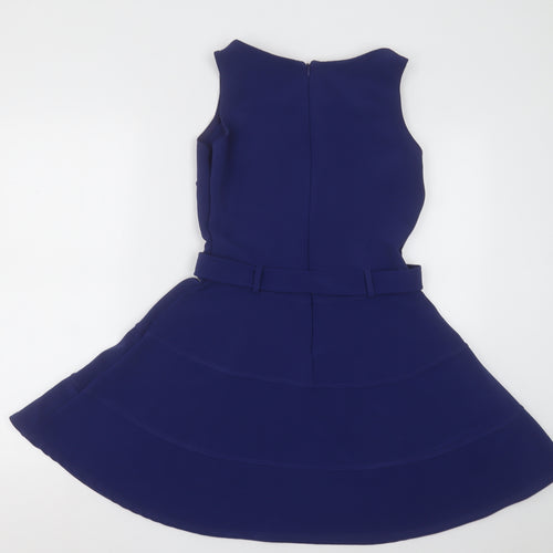 River Island Womens Purple  Polyester A-Line  Size 12  Scoop Neck Pullover