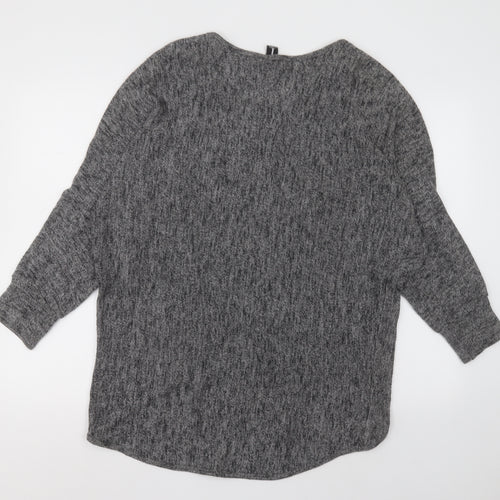IZABEL LONDON Womens Grey  Polyester Pullover Sweatshirt Size 12  Pullover