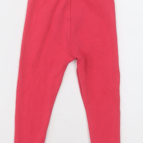 NEXT Girls Pink  Cotton Capri Trousers Size 2 Years  Regular
