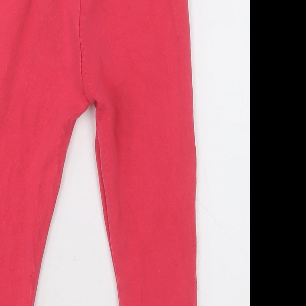 NEXT Girls Pink  Cotton Capri Trousers Size 2 Years  Regular