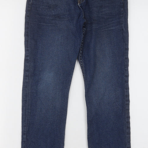 F&F Boys Black  Cotton Straight Jeans Size 11-12 Years  Regular Button