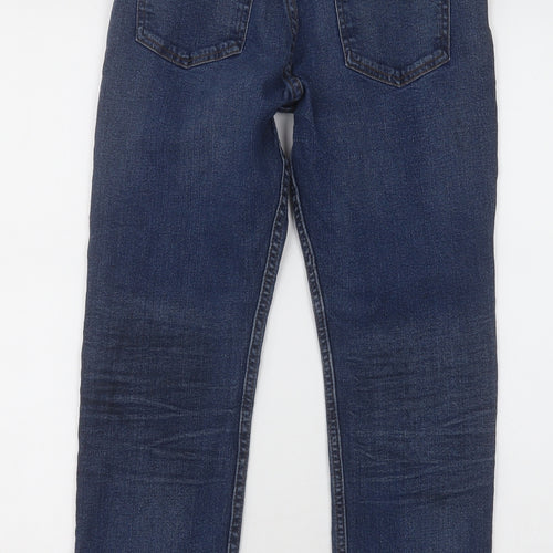F&F Boys Black  Cotton Straight Jeans Size 11-12 Years  Regular Button