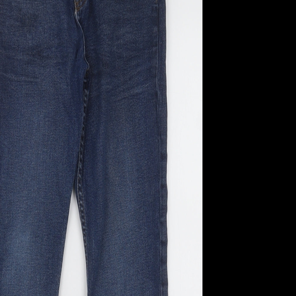 F&F Boys Black  Cotton Straight Jeans Size 11-12 Years  Regular Button