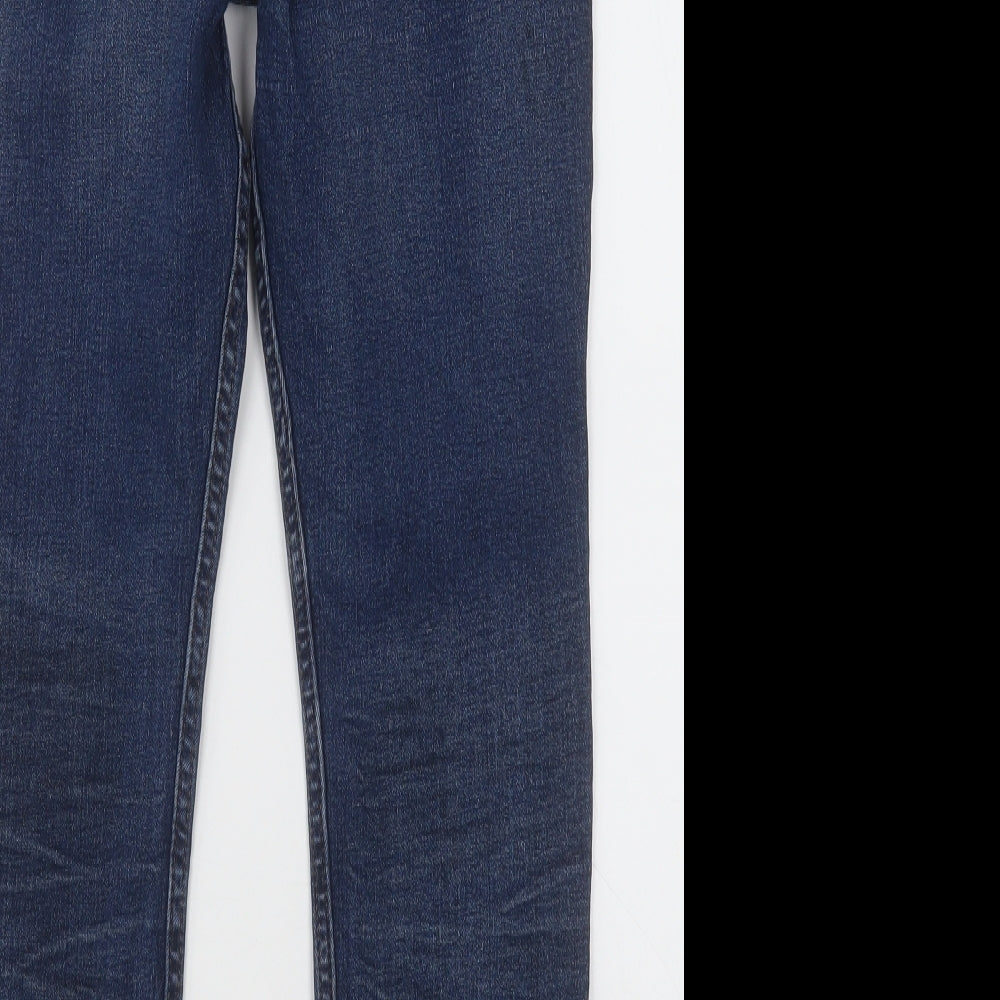 F&F Boys Black  Cotton Straight Jeans Size 11-12 Years  Regular Button