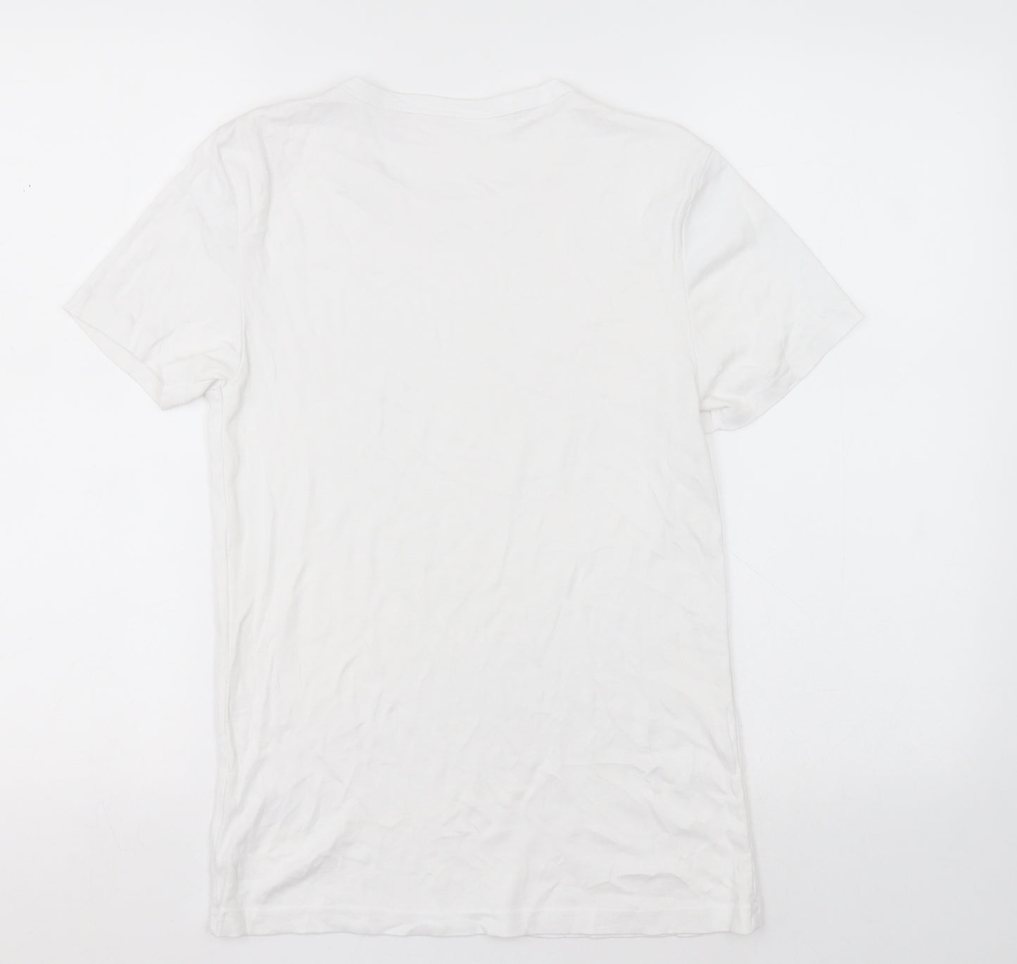 F&F Mens White  Cotton  T-Shirt Size M Crew Neck