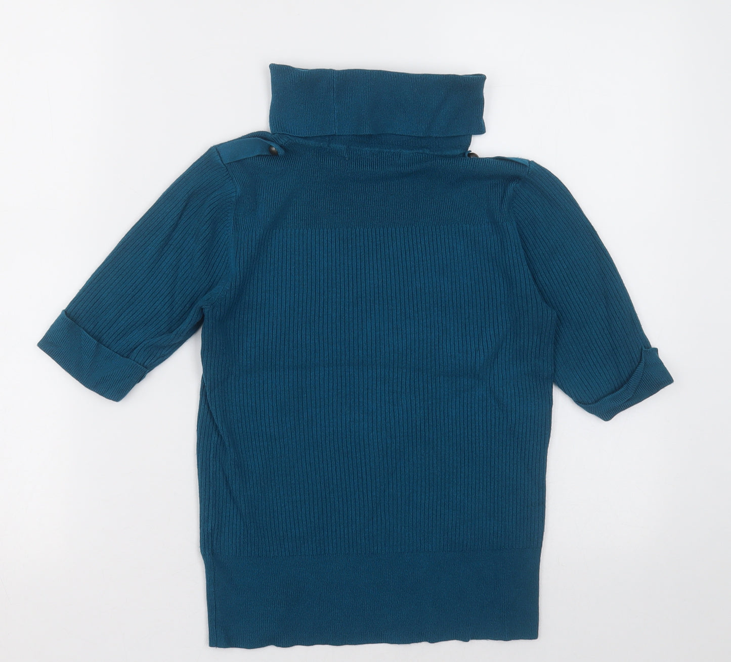 Marks and Spencer Womens Blue  Viscose Pullover Sweatshirt Size 12  Pullover