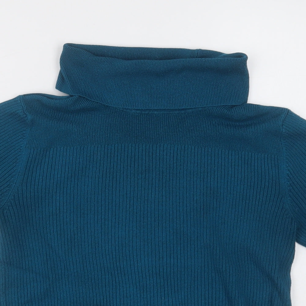 Marks and Spencer Womens Blue  Viscose Pullover Sweatshirt Size 12  Pullover