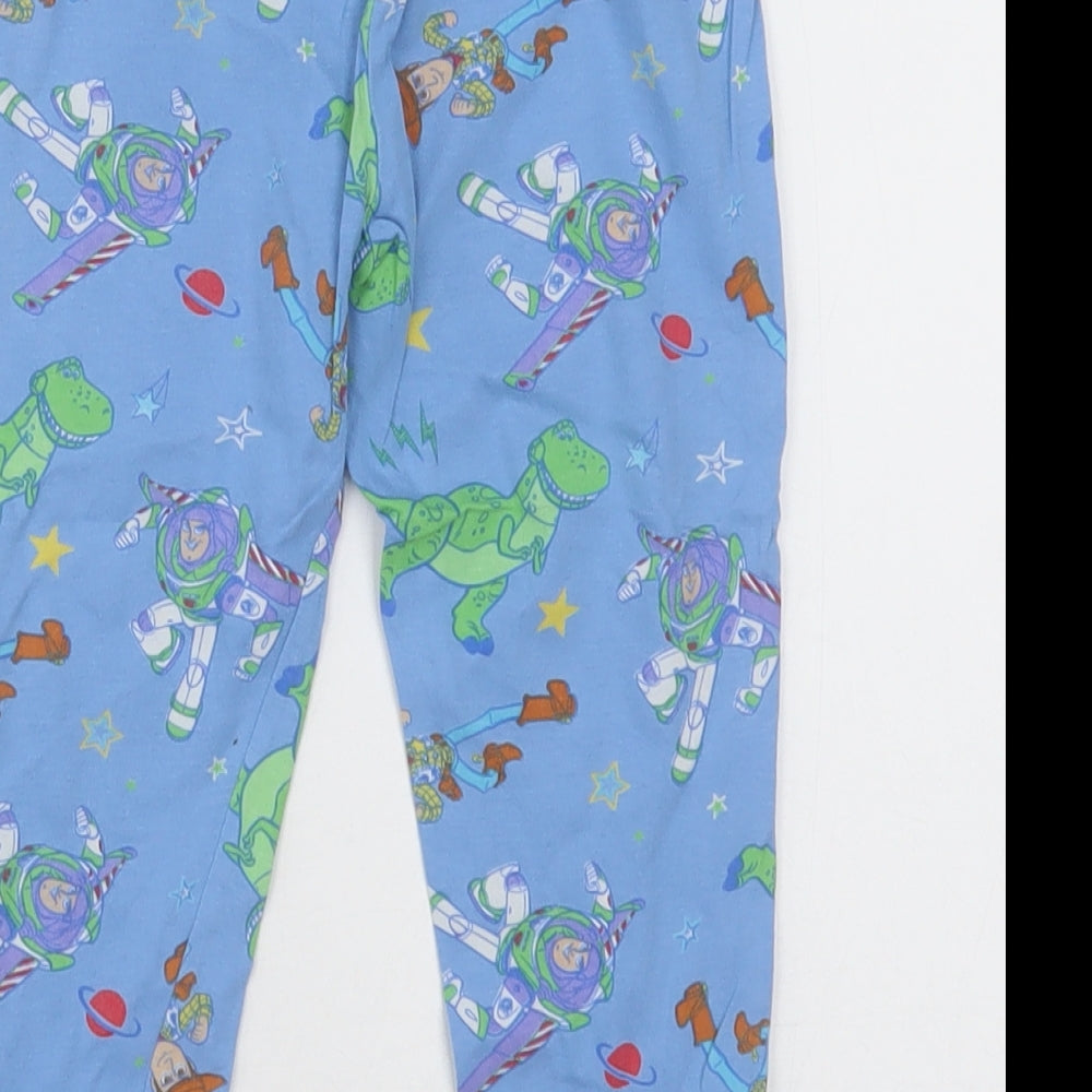 F&F Boys Blue Geometric Cotton  Pyjama Pants Size 2-3 Years  Pullover - Toy Story