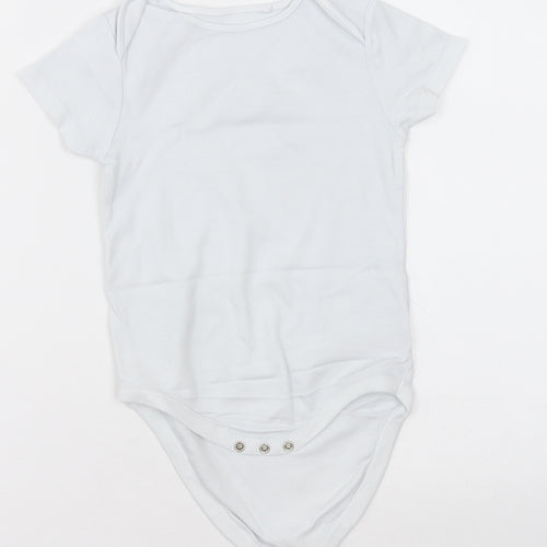 NEXT Girls White  Cotton Bodysuit One-Piece Size 2-3 Years  Button - Unisex