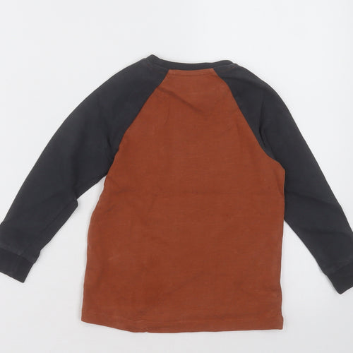 NEXT Boys Brown  Cotton Pullover Sweatshirt Size 3 Years  Pullover