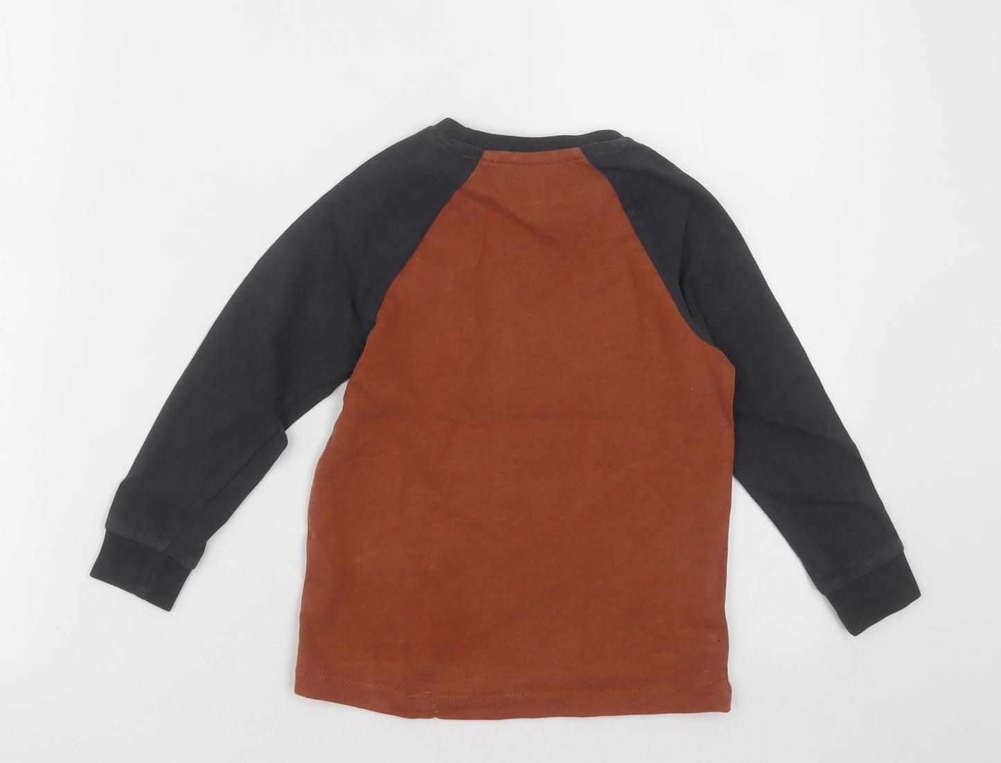 NEXT Boys Brown  Cotton Pullover Sweatshirt Size 3 Years  Pullover