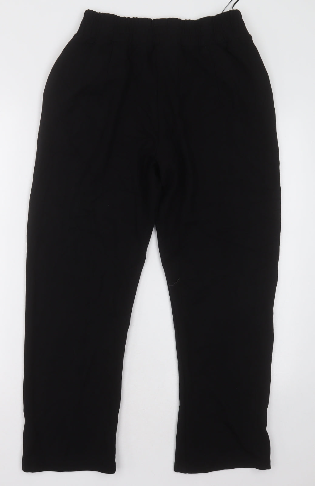 Gallery Womens Black  Viscose Cropped Trousers Size M L27 in Regular