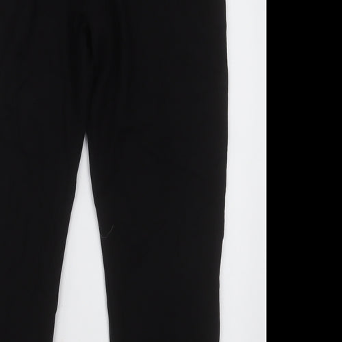Gallery Womens Black  Viscose Cropped Trousers Size M L27 in Regular