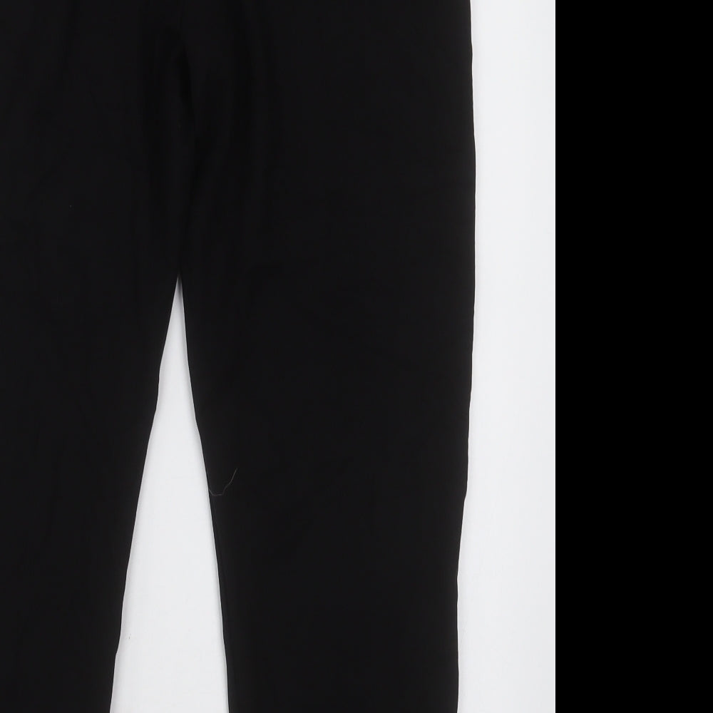 Gallery Womens Black  Viscose Cropped Trousers Size M L27 in Regular