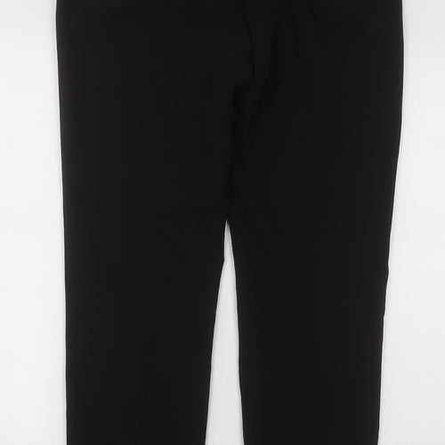 M&Co Womens Black  Polyester Trousers  Size 12 L32 in Regular Hook & Eye