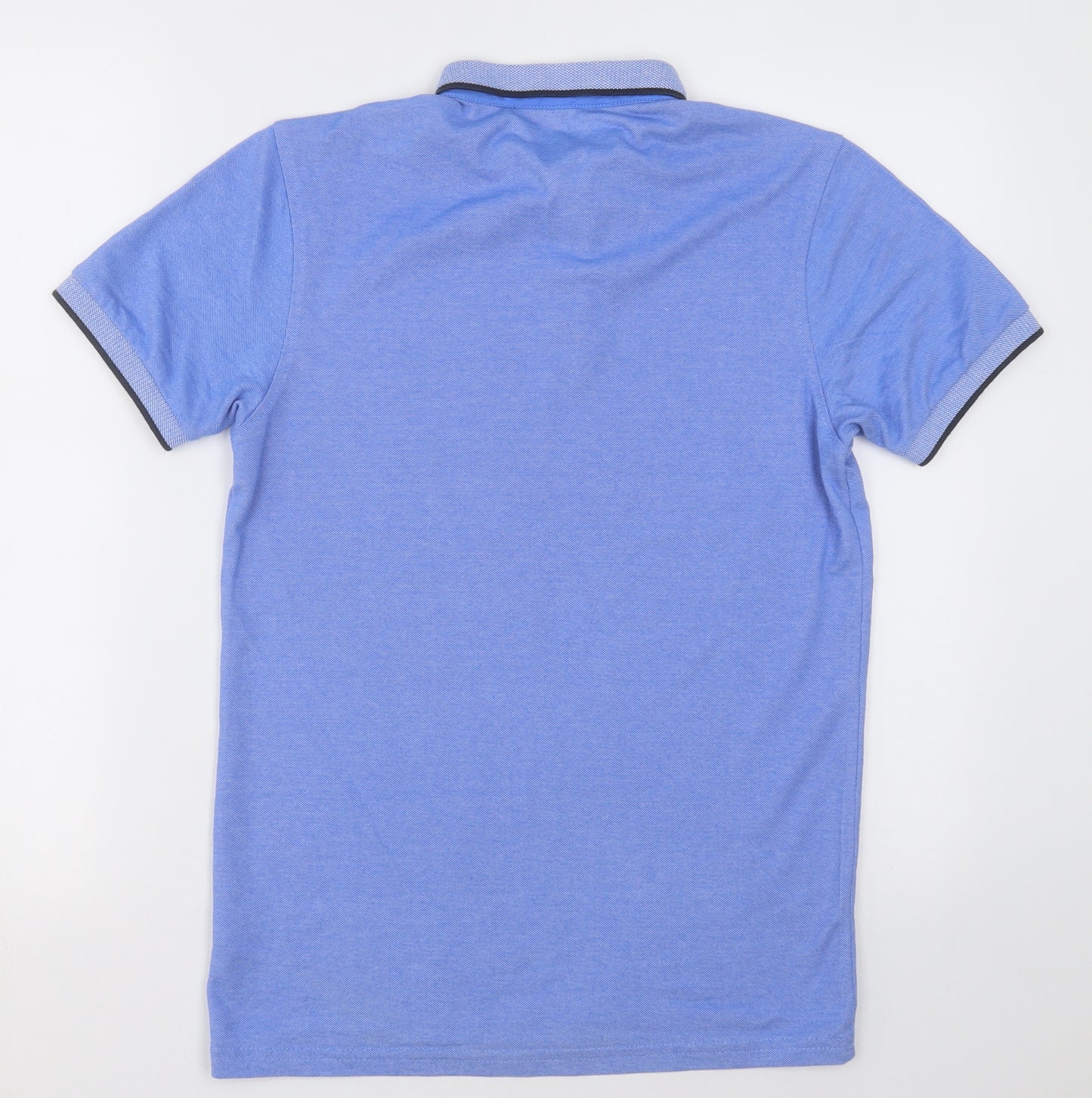 Primark Mens Blue  Cotton  Polo Size XS Collared Button