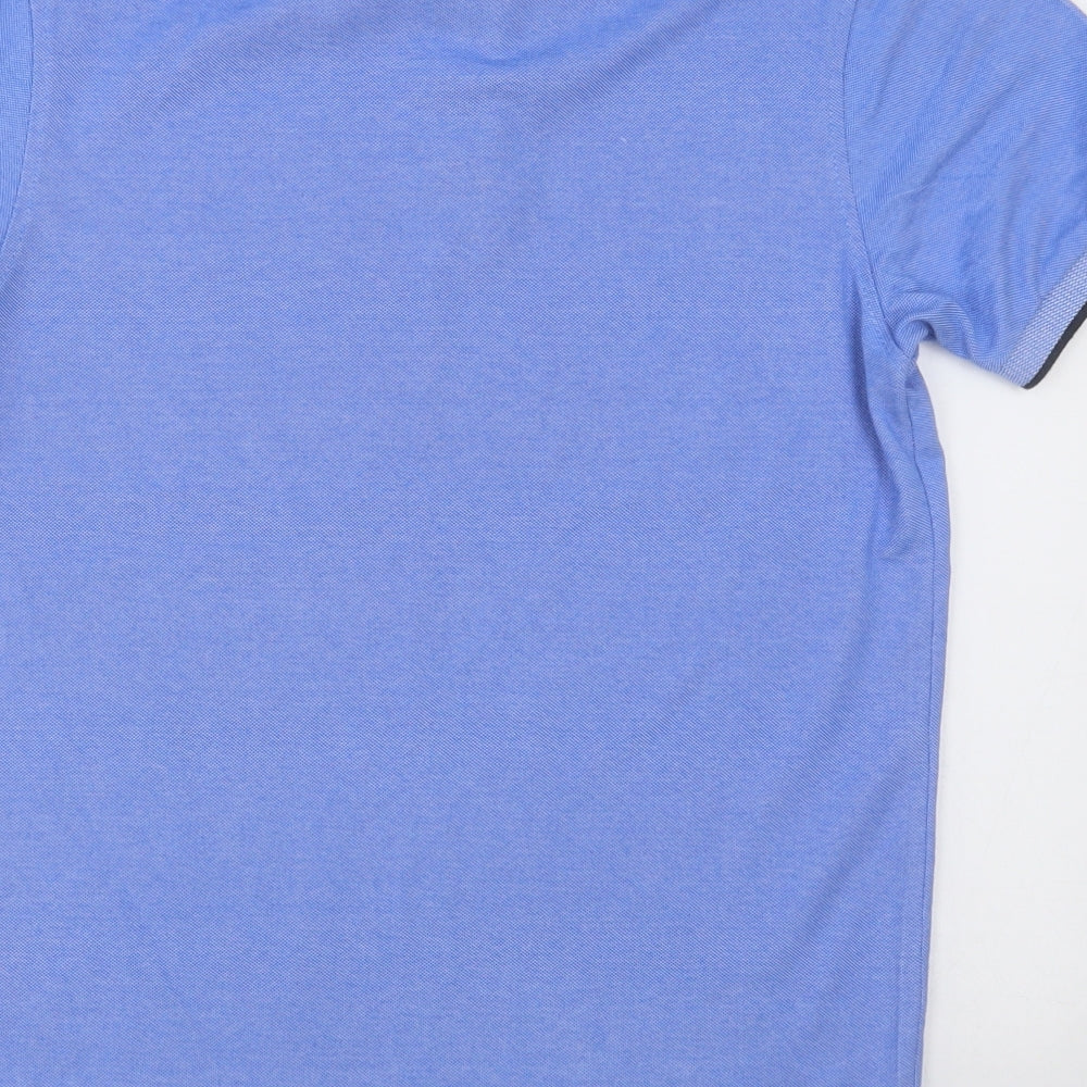 Primark Mens Blue  Cotton  Polo Size XS Collared Button