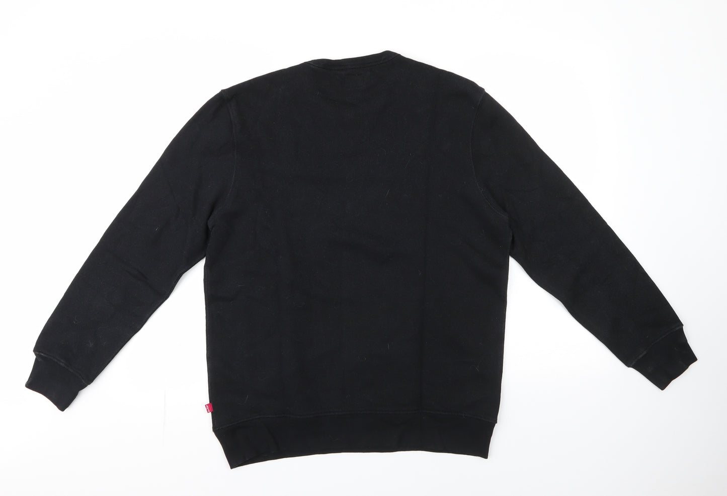 Levi's Mens Black  Cotton Pullover Sweatshirt Size M