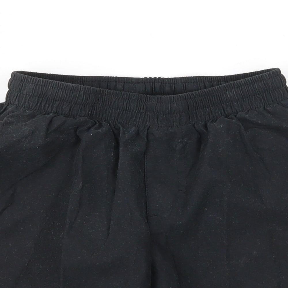 Nike Boys Black  100% Polyester Sweat Shorts Size 6-7 Years  Regular Tie - tick