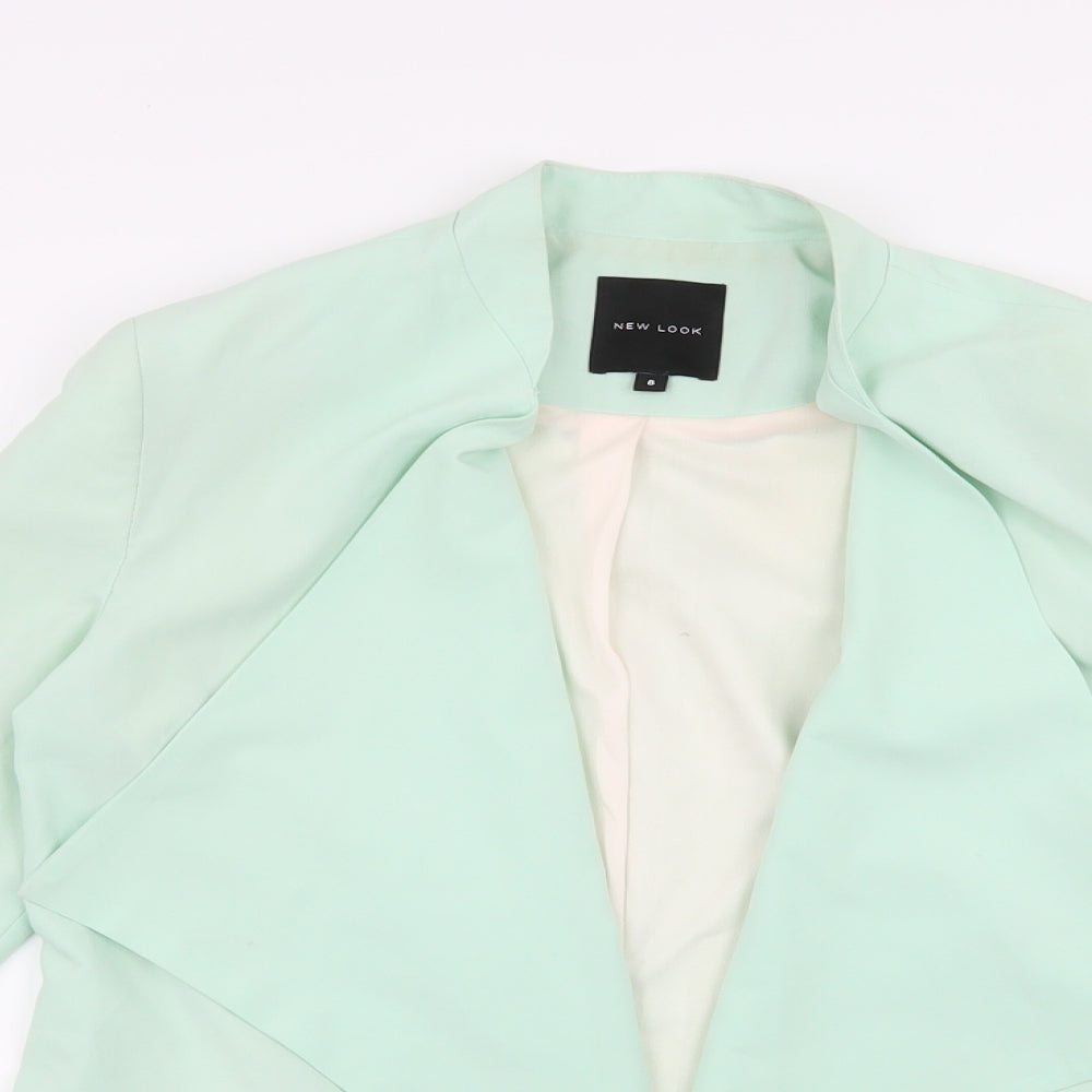 New Look Womens Blue    Blazer Size 8   - waterfall blazer