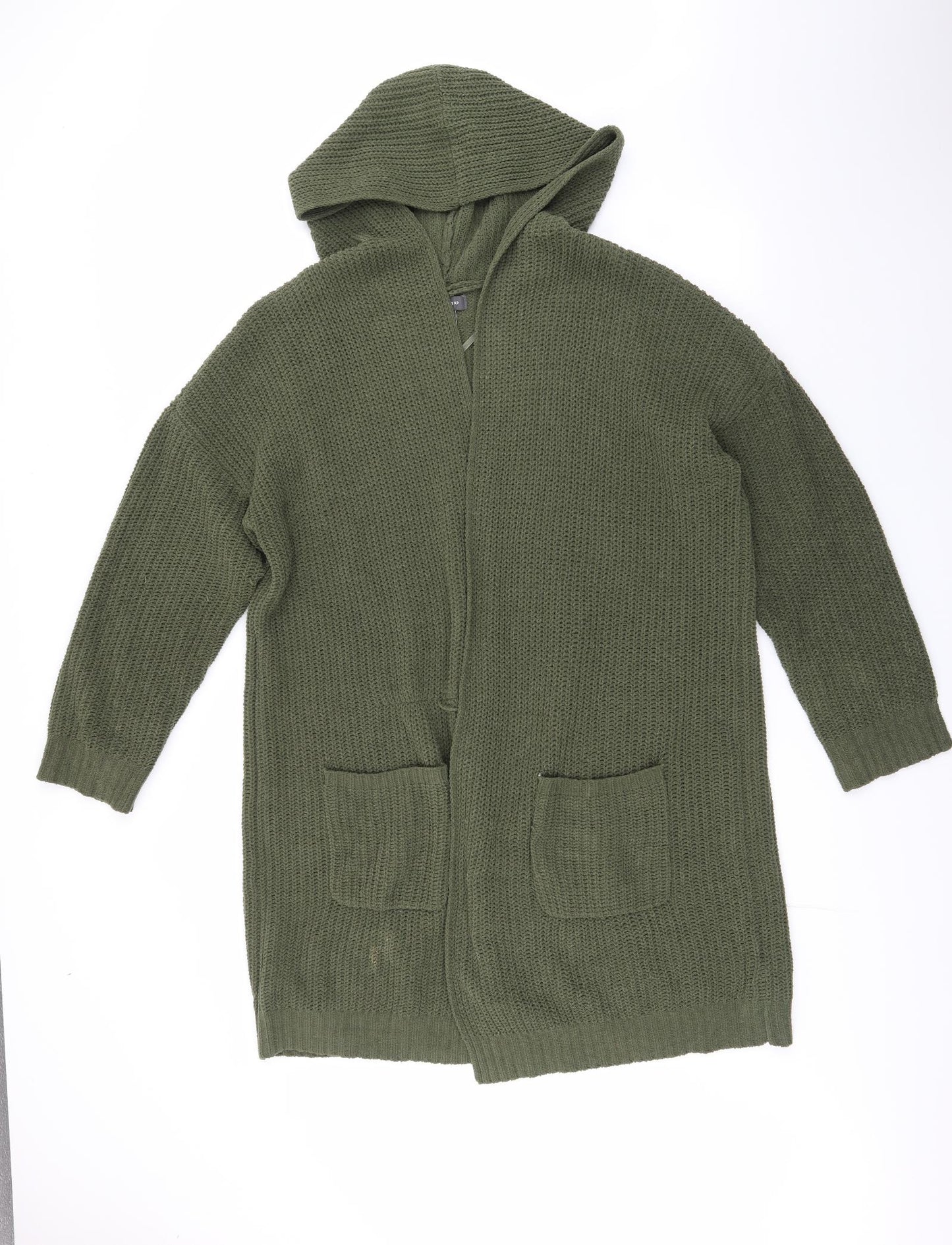 Primark Womens Green   Polyester Cardigan Jumper Size S