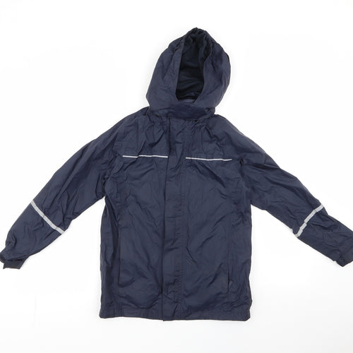Civit Boys Black   Anorak Jacket Size 9-10 Years  Zip