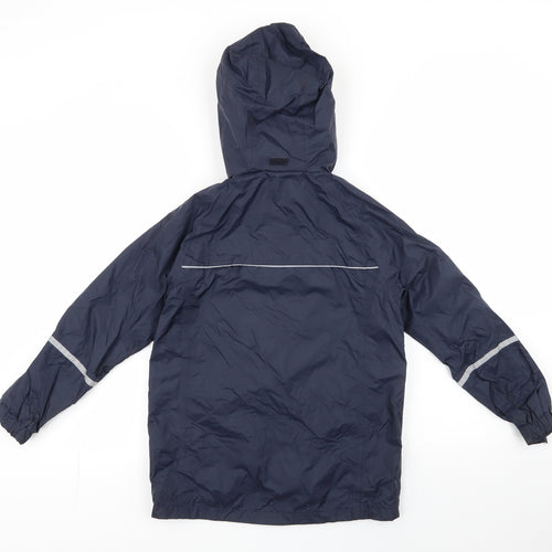 Civit Boys Black   Anorak Jacket Size 9-10 Years  Zip
