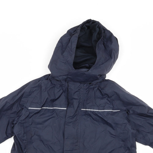 Civit Boys Black   Anorak Jacket Size 9-10 Years  Zip