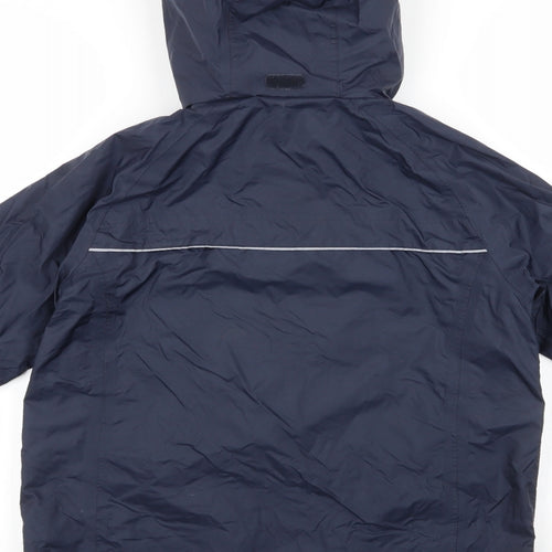 Civit Boys Black   Anorak Jacket Size 9-10 Years  Zip