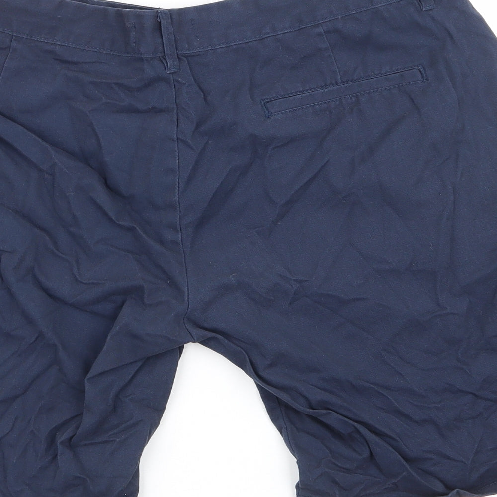 Primark Mens Blue  Cotton Chino Shorts Size 36 in L9 in Regular Button