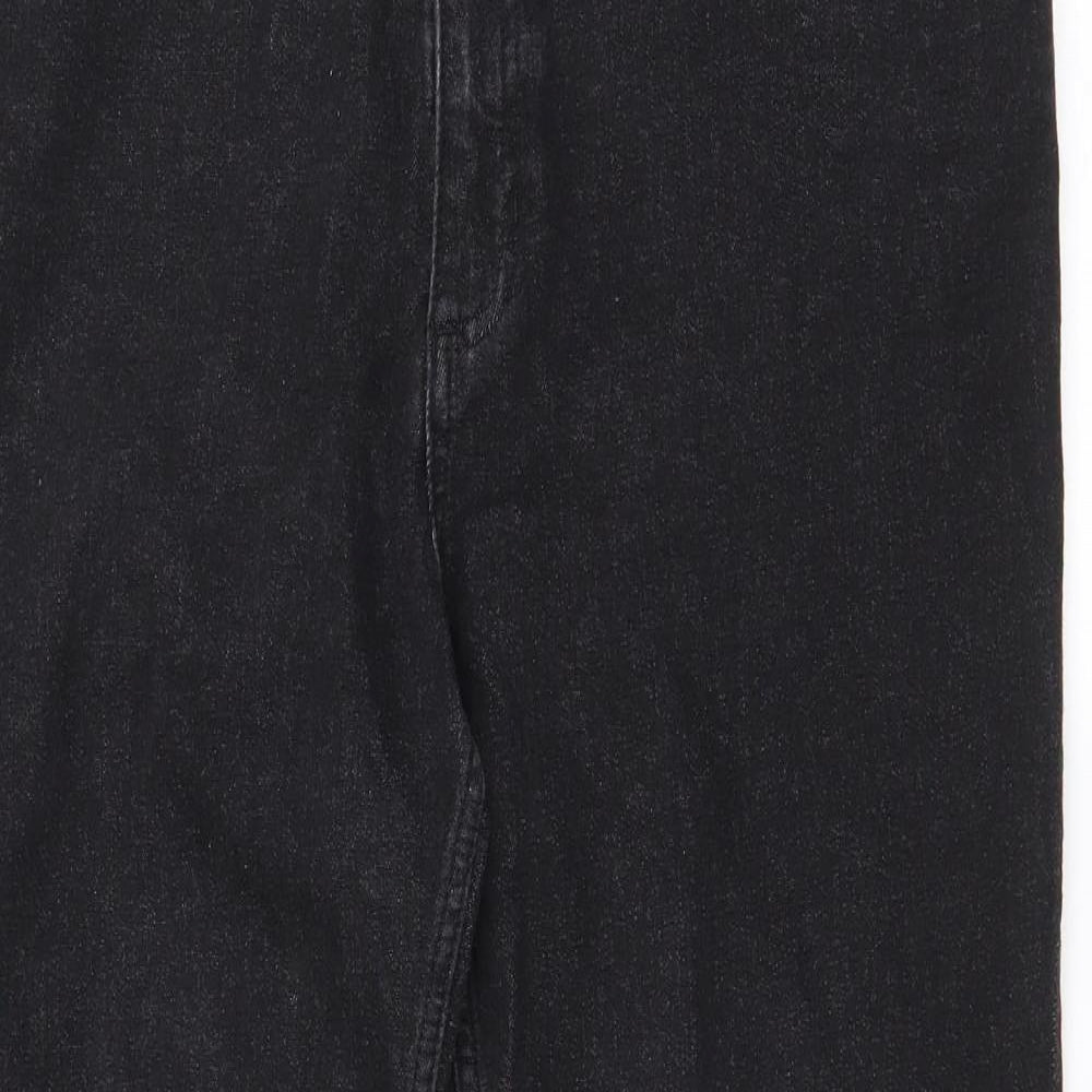 Marks and Spencer Womens Black  Cotton Skinny Jeans Size 16 L25 in Regular Zip