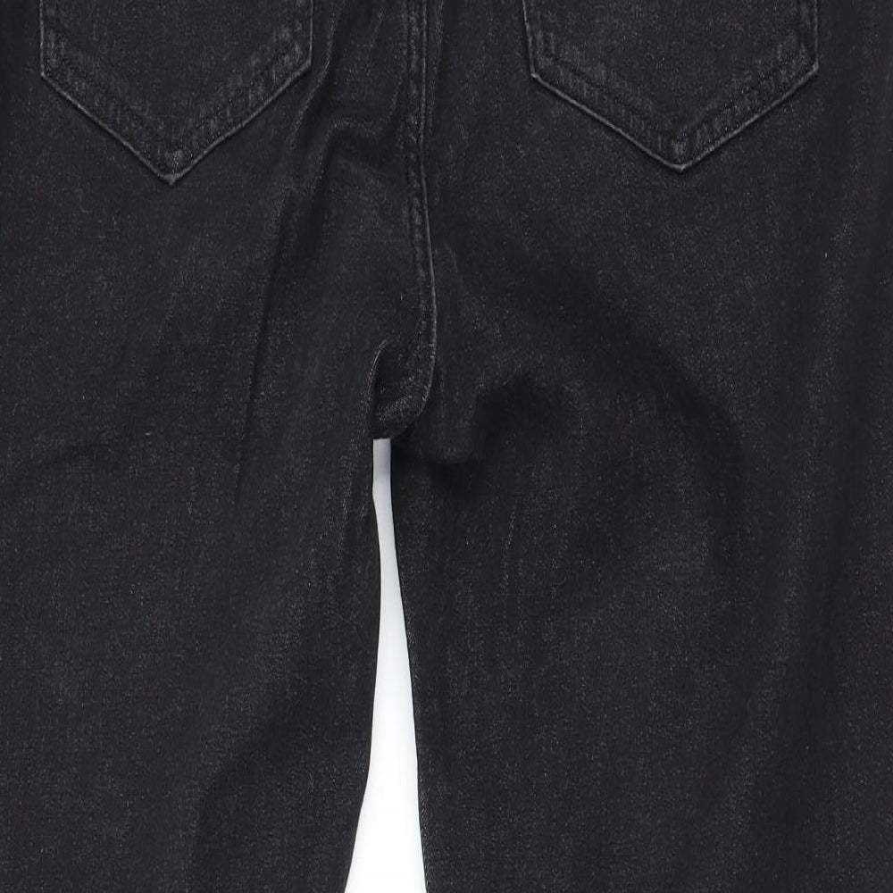Marks and Spencer Womens Black  Cotton Skinny Jeans Size 16 L25 in Regular Zip