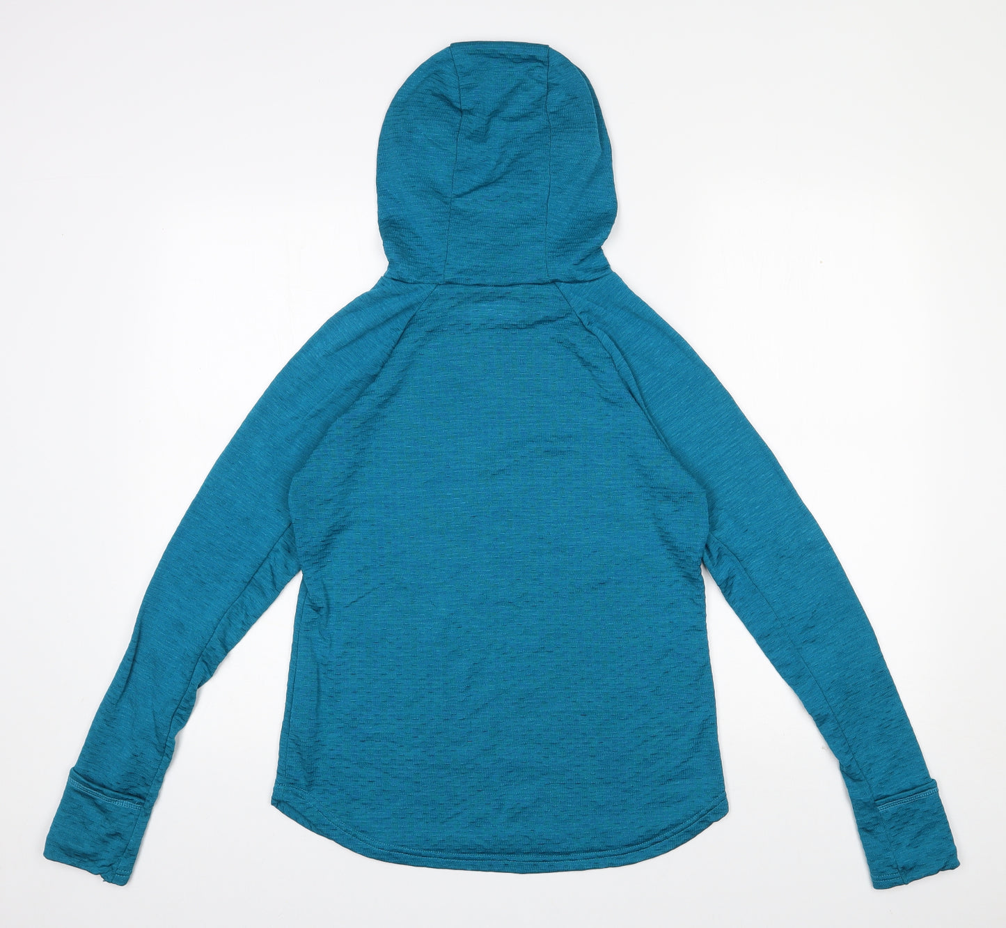 St Bernard Womens Blue Geometric Polyester Pullover Hoodie Size XS  Pullover
