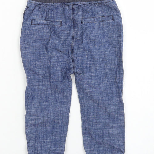 George Boys Blue  Cotton Jogger Jeans Size 12-18 Months  Drawstring
